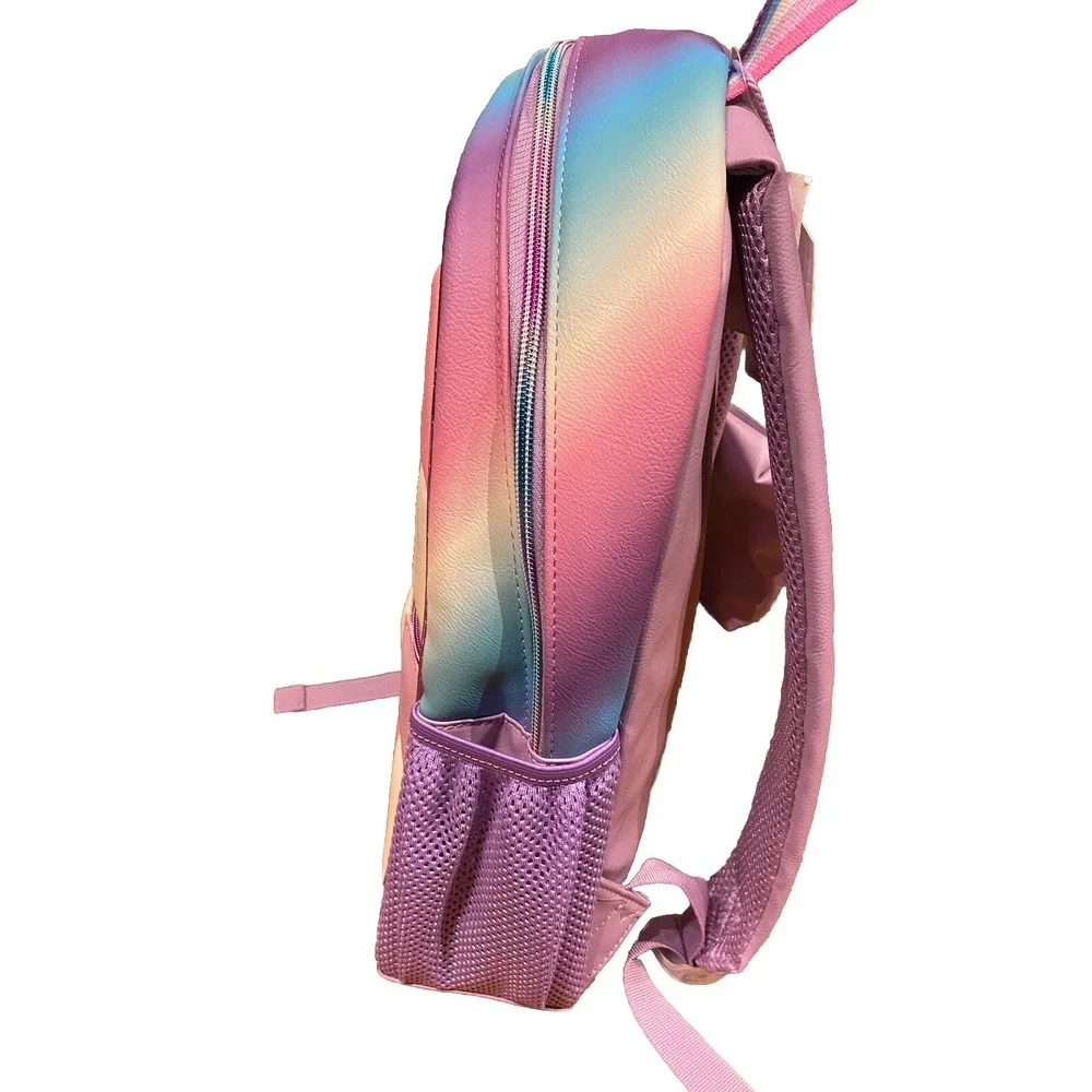 Miss Gwen's‎ OMG pink/purple Checkboard backpack with Heart pencil pouch